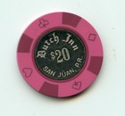 20 00 Chip From The Dutch Inn Casino San Juan Puerto Rico Pink 4 Br