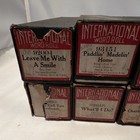 International Word Roll Player Piano Rolls Lot  Boxed  1925  Mpn 92004