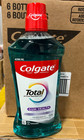 Lot  6  Colgate Total Gum Health Mouthwash 24 Hr Protection 33 8 Fl Oz   1 Liter