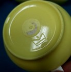 Vtg Mcm Set 3 Bopp Decker Plastics Vacron Usa Yellow White  egg  Cups