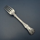 Tiffany English King Sterling Silver 7 1 2  Dinner Fork - Mono