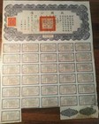 China 1937 Chinese Liberty Bond   50 Dollars Coupons Loan Share Stock