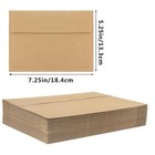100 Pack A7 Kraft Envelopes  5x7 Invitation Envelopes For Weddings   Showers