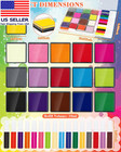 16 Colors Ink Pad Set For Stamps  1 58 professional Craft Ink Pads For Paper  Wo