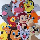 Baby Wall Stickers For Kids Room Decor Cartoon Animals Nursery Wall Decor 10 Pcs