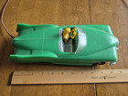 Vintage 1950 s Louis Marx Remote Rocket Control Sports Car For Parts Or Repair 