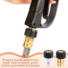 Pressure Washer Adapter Set M22 14mm To 3 8 Inch Quick Connect 4500 Psi