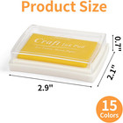 15 Colors Washable Craft Ink Pads For Diy  Scrapbooking   Stamping