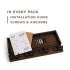 Rustic Wooden Entryway Mail Organizer Wall Mounted Key Holder With 4 Hooks