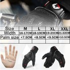 Men s Goat Leather Glove Motorcycle Ski Touch Screen Warm Full Finger Protection