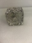 Vtg Or Antique Glass   Crystal Inkwell Ink Pot