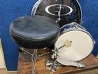 Gp Percussion 3-piece Junior Drum Set Blue  Bass Snare Tom Throne Pedal
