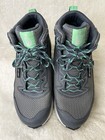 The North Face Boys Size 4   Women 5 5 Dryvent Mid Hiking Boots Gray Green Trail