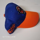 Scholastic Clay Target Program Hat Cap Orange Bill Royal Blue Hook Loop New