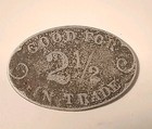 Kansas City Missouri Wolf s 2 1 2 Cent Aluminum Trade Token 