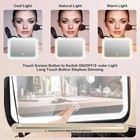 15x11 Led Makeup Bag With Mirror Travel Cosmetic Case Organizer
