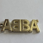 Abba Logo Official Keychain Keyring Golden From Abba Museum Sweden