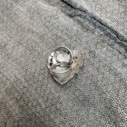 Vintage Native American Sterling Silver Turquoise Concho Handmade Pendant