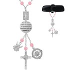 Car Rosary For Rearview Mirror Cross Car Charm Rosary For Mirror Hanging