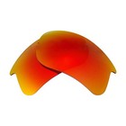 Walleva Fire Red Polarized Replacement Lenses For Bolle Vigilante Sunglasses