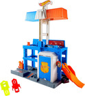 Hot Wheels Toy Car Track Set  City Downtown Police Tower Playset   1 64 Scale Di