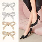 2 Pairs Shoe Clips rhinestone Bow Shoe Clips detachable Classic Fashion Sparklin