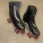 Vintage Chicago Trophy Custom Line Roller Skates Black W bag Unisex Size 7