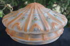 1900 - 30s Art Nouveau Deco Hand Painted Light Fixture Lamp Shade - 10  Fitter