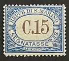 Travelstamps  San Marino Stamps Scott  j21  C 15 Mint Original Gum Hinged Moglh