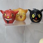 6 Illuminations Vintage Halloween Devil Cat Pumpkin Candles