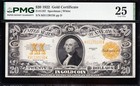 Very Nice Bold   Crisp Vf  1922  20 Gold Certificate  Pmg 25  K81130156