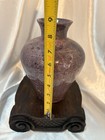 Vintage Purple Glaze Studio Art Pottery Vase 9    Tall Unsigned