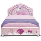 Delta Children Princess Upholstered Twin Bed  Pink