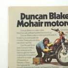 Yamaha Rd350 Print Ad 1973 Duncan Blake Motorcycle Vintage Garage Wall Decor Art