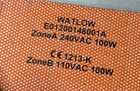 Watlow E01200146001a Silicone Heater Pad 200w Dual Zone 240v 110v Plate