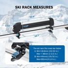 22 4   Universal Skis Snowboards Roof Rack Carrier W Lock Fits Fishing Rods  Sup