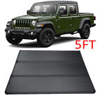 For 2020-2023 Jeep Gladiator Jt 5ft Hard Tri-fold Tonneau Cover Truck Bed Cover 