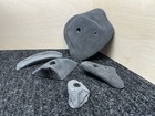 Set Of 5 Used Black Used Rock Climbing Holds  Please See Pictures 
