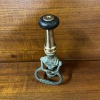 Vtg Brass Powhatan Fire Hose Nozzle W functioning Valve B   I Works Ranson W  Va