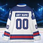 Men s Usa Team Hockey Jersey  Retro Throwback Miracle Team  4 Nation Tournament