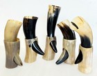 Viking Drinking Horn 10oz 9 -11  Set Of 5pc Horn Cups Norse Nordic Beer Mug Gift