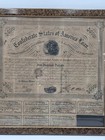1863 Confederate States Of America  500 Civil War Bond W 7 Coupons Framed  Rare 