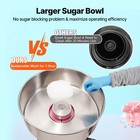 Vevor Commercial Cotton Candy Machine Sugar Floss Maker 1000w For Party Pink