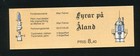 Finland Aland 67a Lighthouses Complete Stamp Booklet Mnh 1992