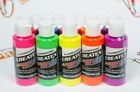 Fluorescent Airbrush Paint Set By Createx - 10 Safe Colors For Glass   More