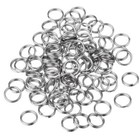 100x Split Ring Keyring Bulk Keychain Rings Key Organization Circle Dia 12mm