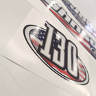 Johnson 130 Hp Usa Flag Edition  1992-2000  Outboard Aftermarket Decal Sticker