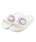 Nib Salvatore Ferragamo Groovy Gancini Women Slide Sandal Size 6 7 8