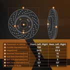 Front Rear Brake Rotors ceramic Pads Kit For Dodge Durango 2011-2020 S-53061
