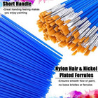 100pcs Small Paint Brushes Bulk  Flat Top Acrylic Mini Brushes For Kids  Crafts